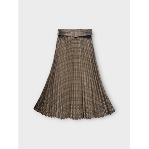  JUPE LONGUE PLISSEE<br>Beige