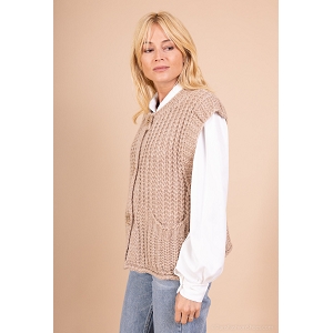  GILLET GROS BOUTON<br>Gris