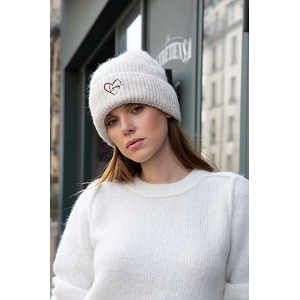 SCARPY CREATION BONNET POLAIRE AU REVERS LOVELY<br>Beige