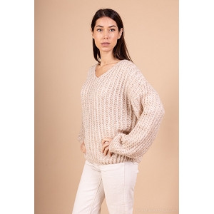  PULL EN MAILLE<br>Beige