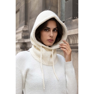  CAGOULE EN LAINE<br>Beige