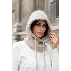  CAGOULE EN LAINE<br>Gris