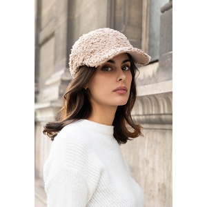  CASQUETTE EFFET MOUTON<br>Gris