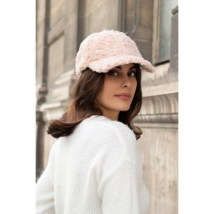 SCARPY CREATION CASQUETTE EFFET MOUTON<br>Rose