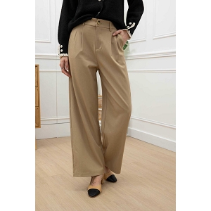 SCARPY CREATION PANTALON LARGE DROIT<br>Beige