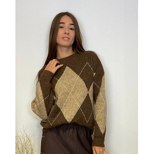  PULL JACQUART<br>Marron