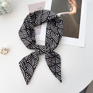 SCARPY CREATION FOULARD CARRE<br>Noir