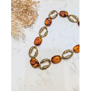 SCARPY CREATION COLLIER ALTERNE AMBRE<br>Or