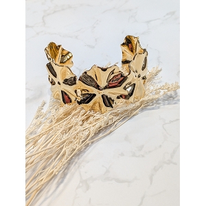 SCARPY CREATION BRACELET JONC FLEUR<br>Or