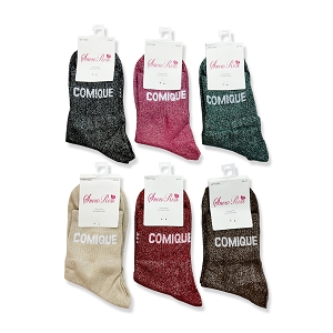 SCARPY CREATION CHAUSSETTES BRILLANTE COMIQUE<br>Beige