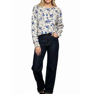  CHANDAIL FLEURS<br>Bleu