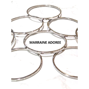 SCARPY CREATION BRACELET MARRAINE ADOREE<br>Argent