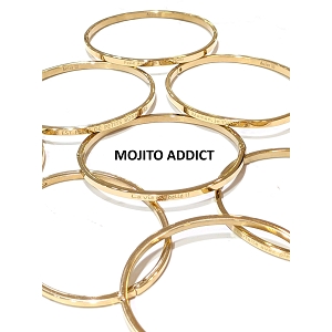 SCARPY CREATION BRACELET MOJITO ADDICTE<br>Or