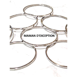 SCARPY CREATION BRACELET MAMAN EXCEPTION<br>Argent