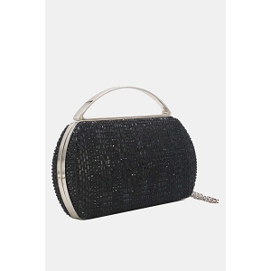 SCARPY CREATION POCHETTE SOIREE STRASS<br>Noir