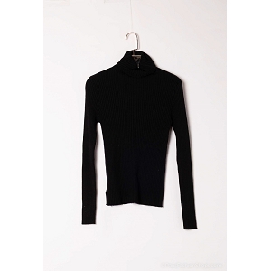  SOUS PULL COL ROULE<br>Bleu