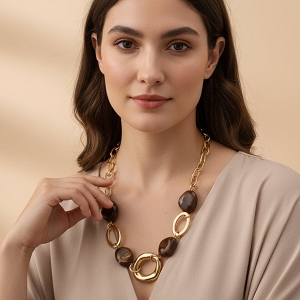  COLLIER LOLA<br>Marron