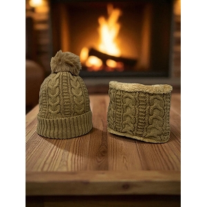 SCARPY CREATION BONNET CACHE COU 2PIECES<br>Noir