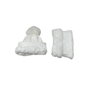 SCARPY CREATION BONNET CACHE COU 2PIECES<br>Blanc
