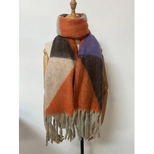 SCARPY CREATION ECHARPE FRANGE<br>Orange