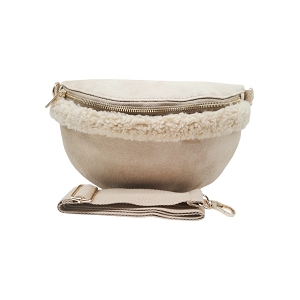 SCARPY CREATION SAC BANANE DAIM<br>Beige