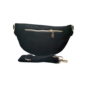 SCARPY CREATION SAC BANANE DAIM<br>Noir