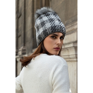 SCARPY CREATION BONNET CHAMONIX DOUBLE POLAIRE<br>Gris