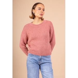  PULL COL ROND<br>Marron
