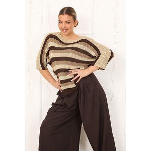  PULL VALENTE<br>Marron