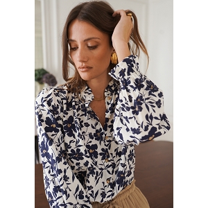 SCARPY CREATION CHEMISE FROUFROU<br>Bleu