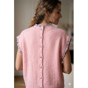  GILET INVERSÉ<br>Rose