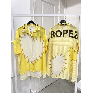 SCARPY CREATION CHEMISE IMPRIMEE<br>Jaune