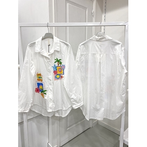 SCARPY CREATION CHEMISE IMPRIMEE<br>Blanc