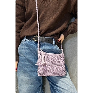 SCARPY CREATION SAC BANDOULIERE EN PAILLE<br>Parme