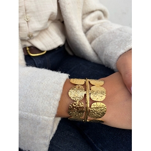 SCARPY CREATION BRACELET TEXTURE<br>Or