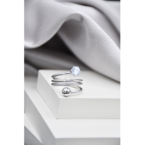  BAGUE AJUSTABLE<br>Argent