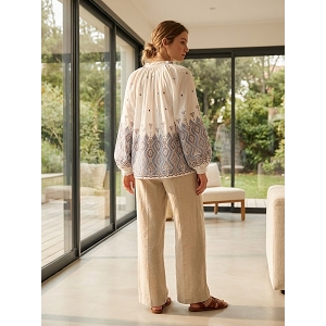  CHEMISE MANCHES BOUFFANTES<br>Blanc