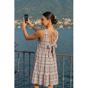  ROBE MI LONGUE VICHY<br>Parme