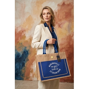  SAC 100 TOILE DE JUTE<br>Bleu