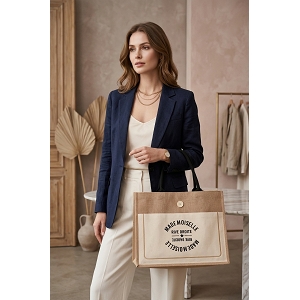  SAC 100 TOILE DE JUTE<br>Blanc