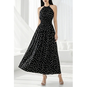  CARINA ROBE FLUIDE ROMANTIQUE<br>Noir