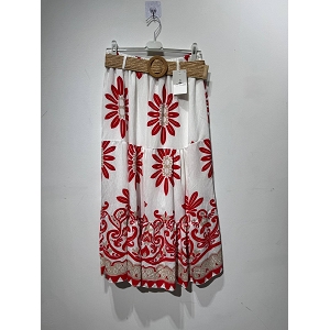  JUPE PRINT<br>Rouge