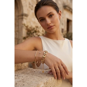 SCARPY CREATION BRACELET GRAIN DE CAFE<br>Or