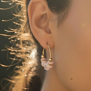 SCARPY CREATION BOUCLES OREILLES<br>Rose