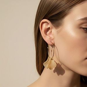 SCARPY CREATION BOUCLES OREILLES<br>Beige