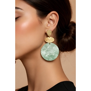  BOUCLES OREILLES<br>Vert