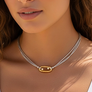  COLLIER LIEN<br>Blanc