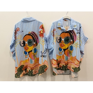  CHEMISE MANCHE COURTE<br>Multicolore