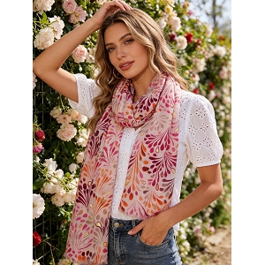  FOULARD IMPRIME<br>Rose