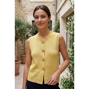 SCARPY CREATION GILLET SANS MANCHE<br>Jaune
